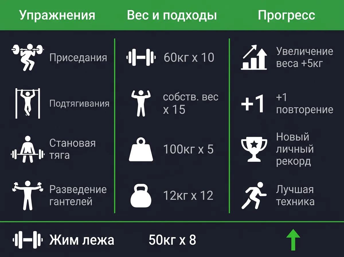 Как вести дневник тренировок в тренажерном зале