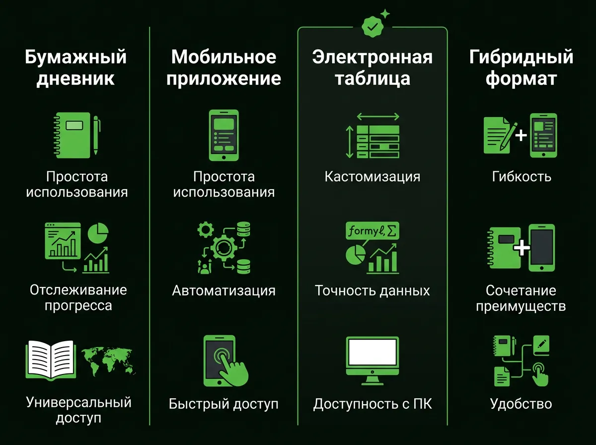 Лучший дневник тренировок в 2026: сравниваем форматы
